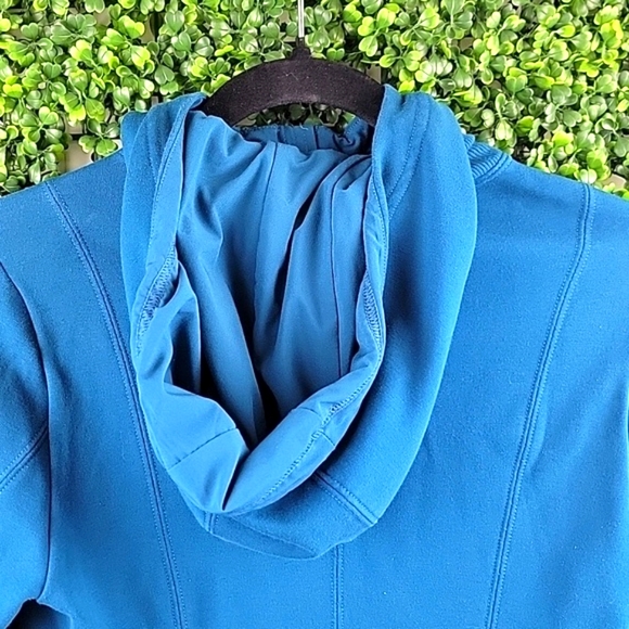 Athleta Womens Full Zip Hooded  Lightweight Jacket Blue Size Extra Small - Picture 7 of 11